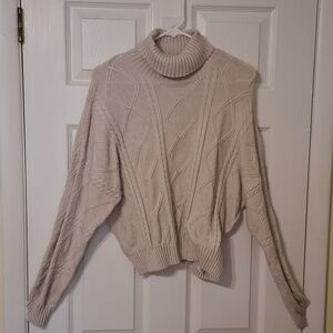 TRUTH by Republic sz XL cable knit turtleneck sweater. Super soft viscose blend.